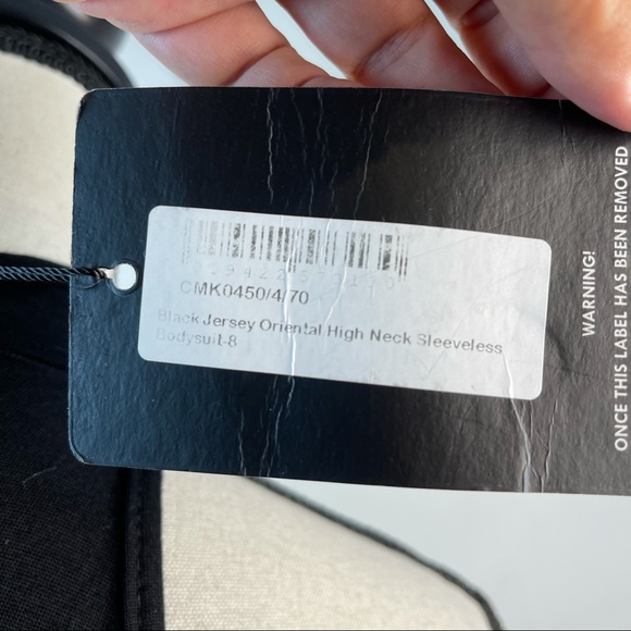 Pretty Little Thing Black Sleeveless Bodysuit NWT Size S - Picture 7 of 7